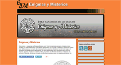 Desktop Screenshot of enigmaymisterios.com